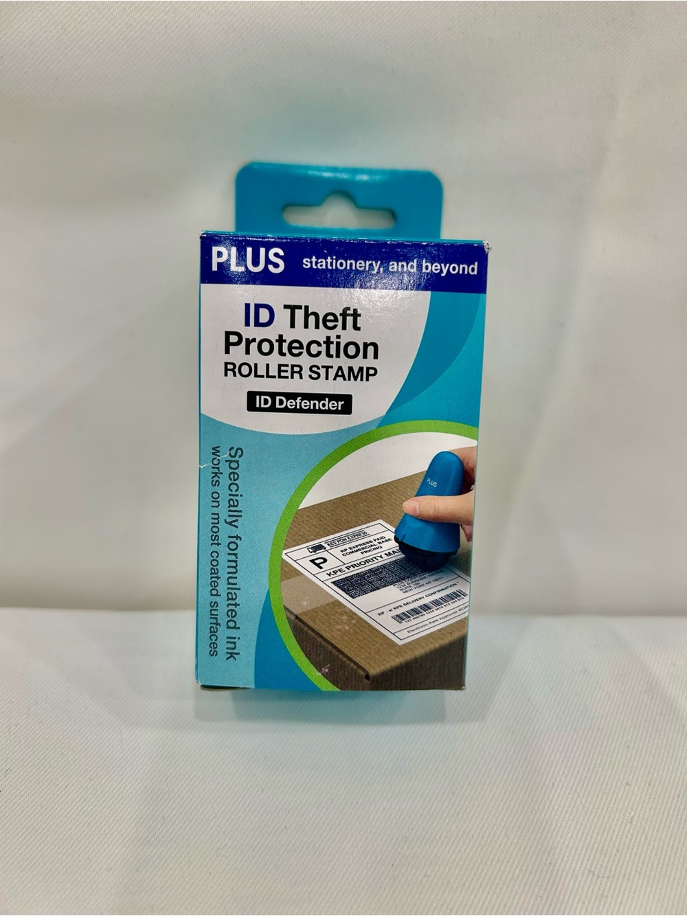 ID Theft Protection Roller Stamp - Blue